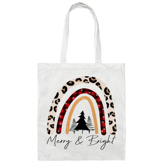 MERRY & BRIGHT ANIMAL PRINT RAINBOW TOTE