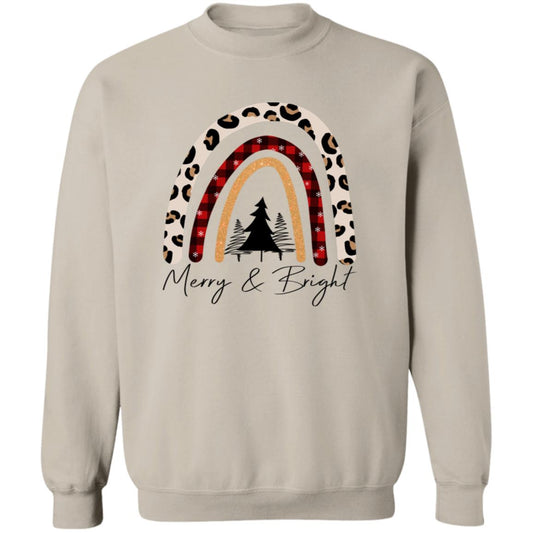 MERRY AND BRIGHT RAINBOW SWEATSHIRT