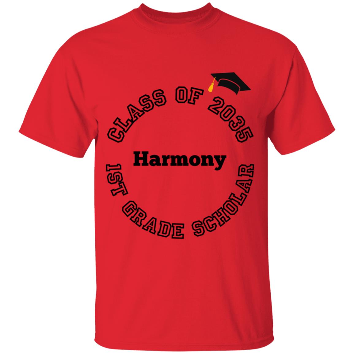 1ST GRADE SCHOLAR PERSONALIZED TEE | CLASS OF 2035