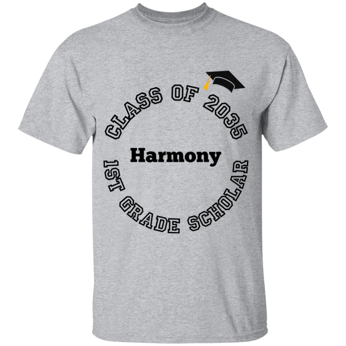 1ST GRADE SCHOLAR PERSONALIZED TEE | CLASS OF 2035