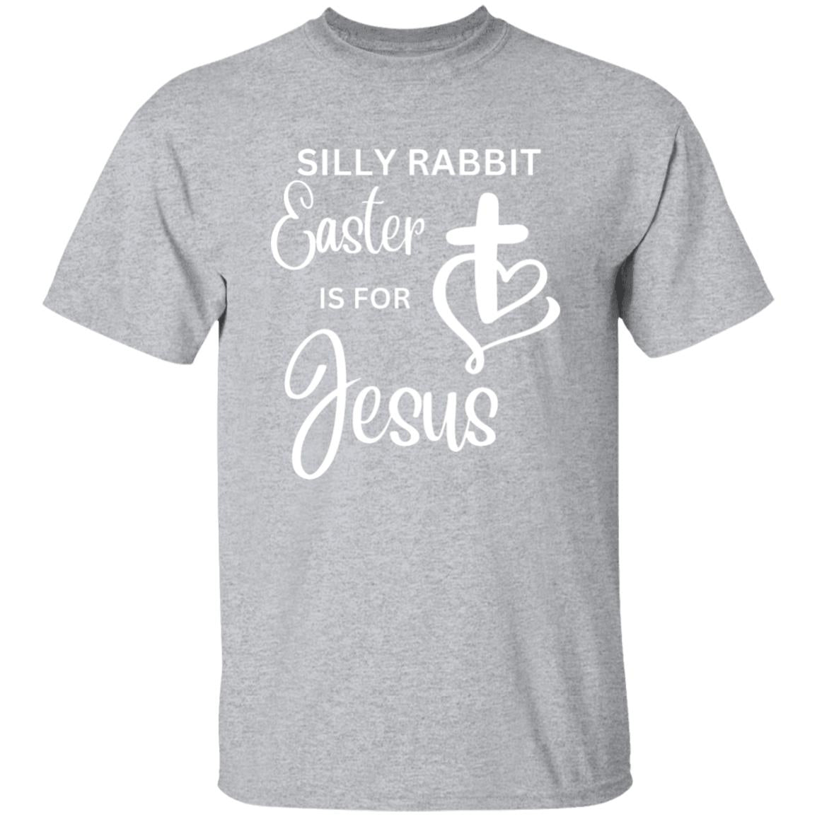 Unisex Silly Rabbit Easter is for Jesus Tee Shirt