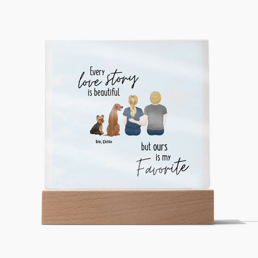 OURS IS MY FAVORITE LOVE STORY | ACRYLIC PLAQUE